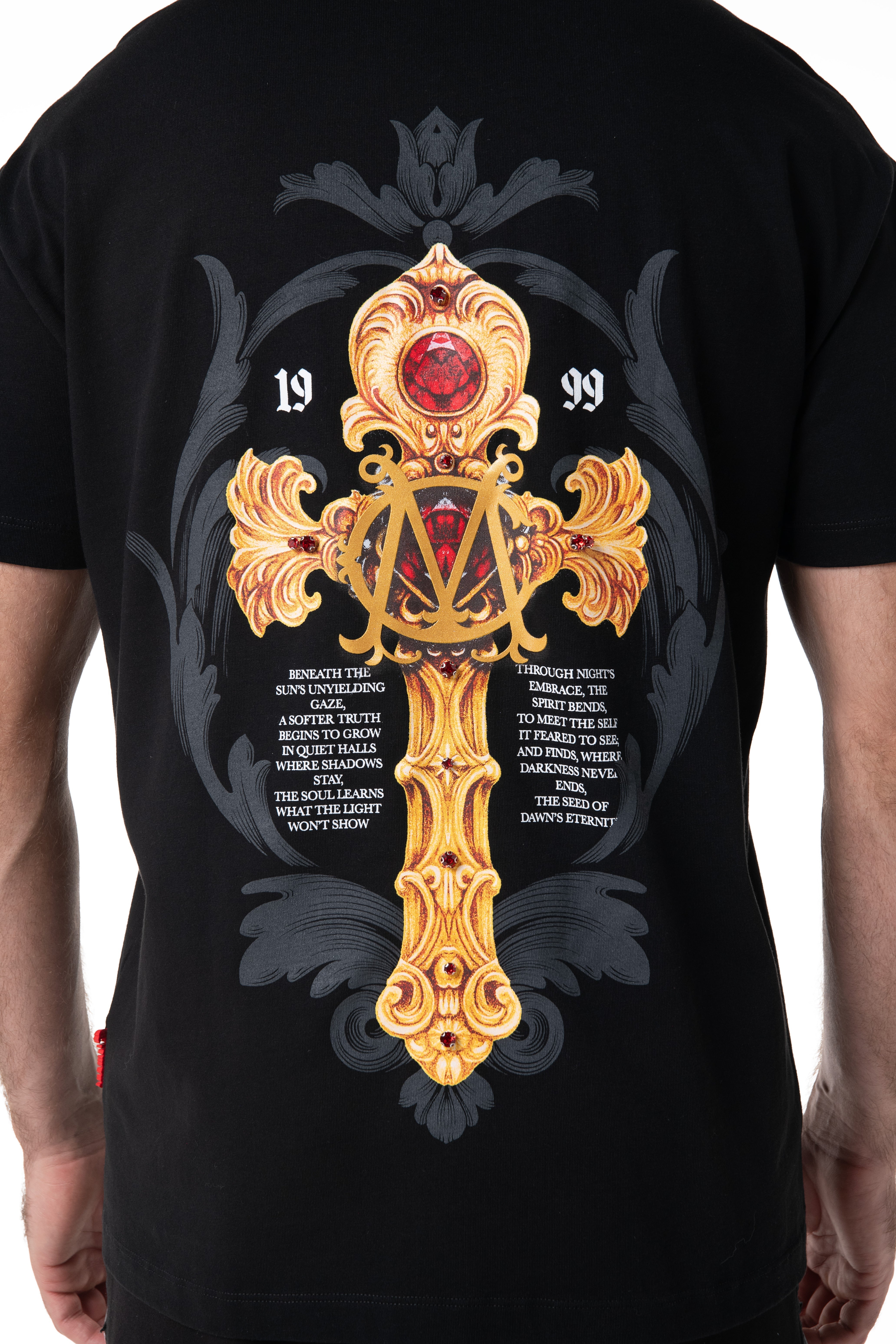 CONTENITORE BLACK MEN'S T-SHIRT CLEMONT - IMAGE 2 - CLEMONT.US