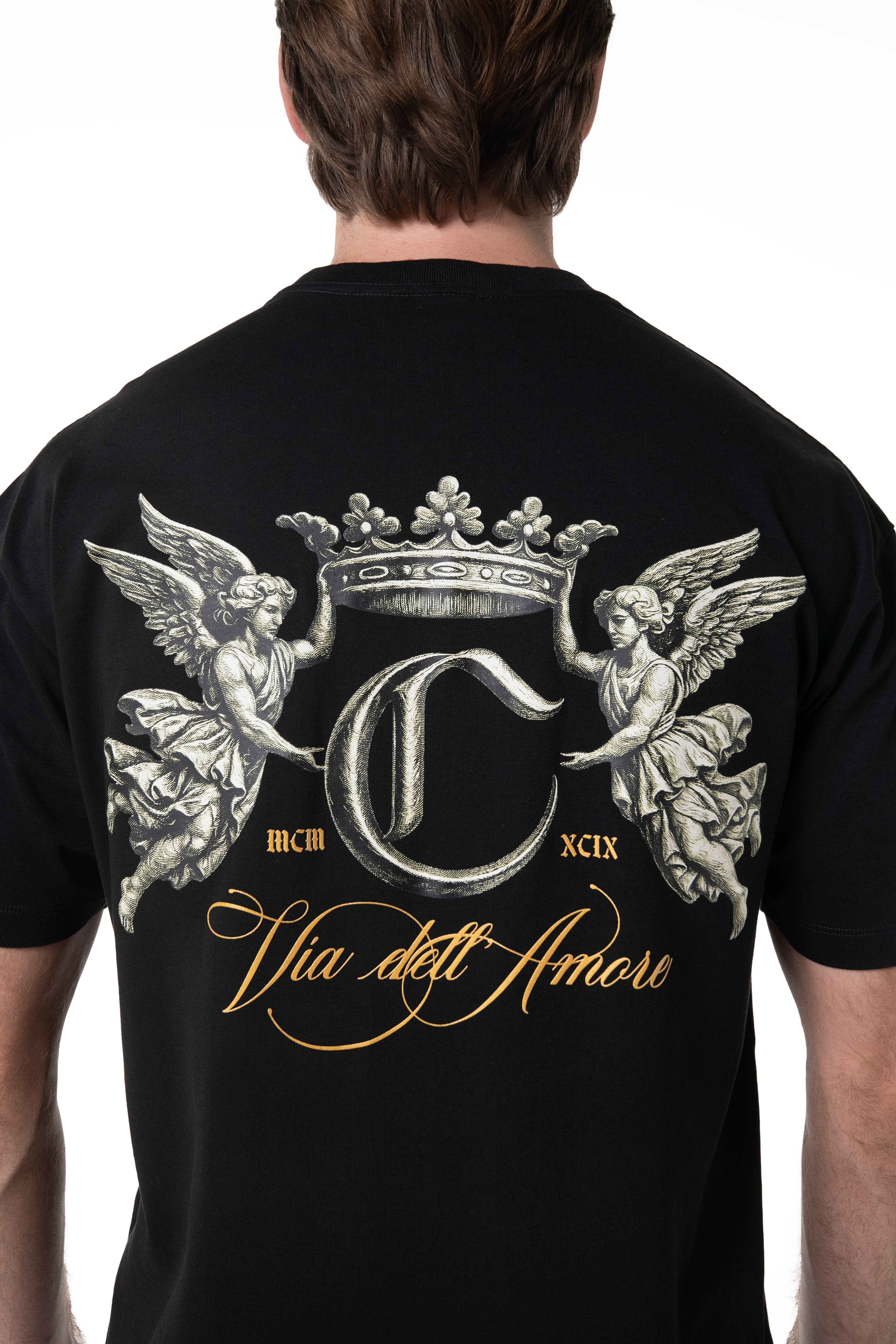 ADERIRE BLACK MEN'S T-SHIRT CLEMONT - IMAGE 2 - CLEMONT.US