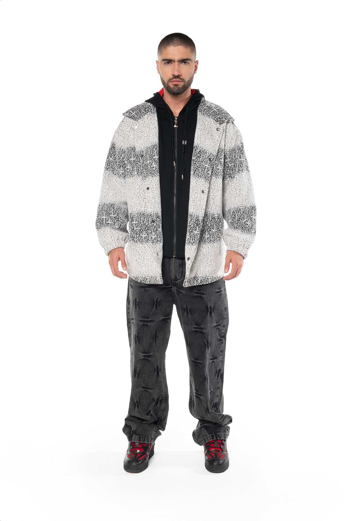SESTIERE JACKET MEN BLACK/WHITE