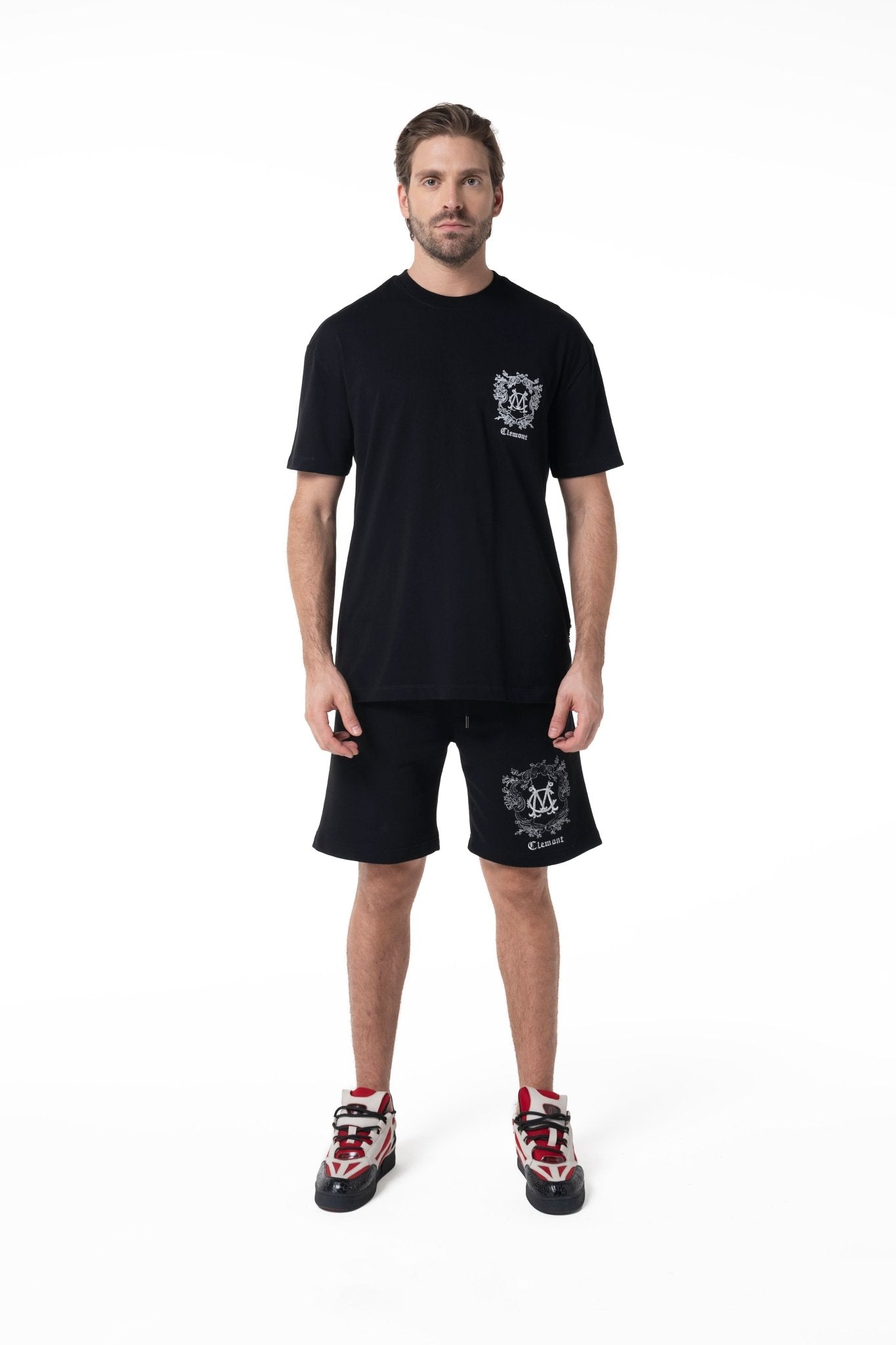 NOCTELIA BLACK MEN'S T-SHIRT CLEMONT - IMAGE 4 - CLEMONT.US
