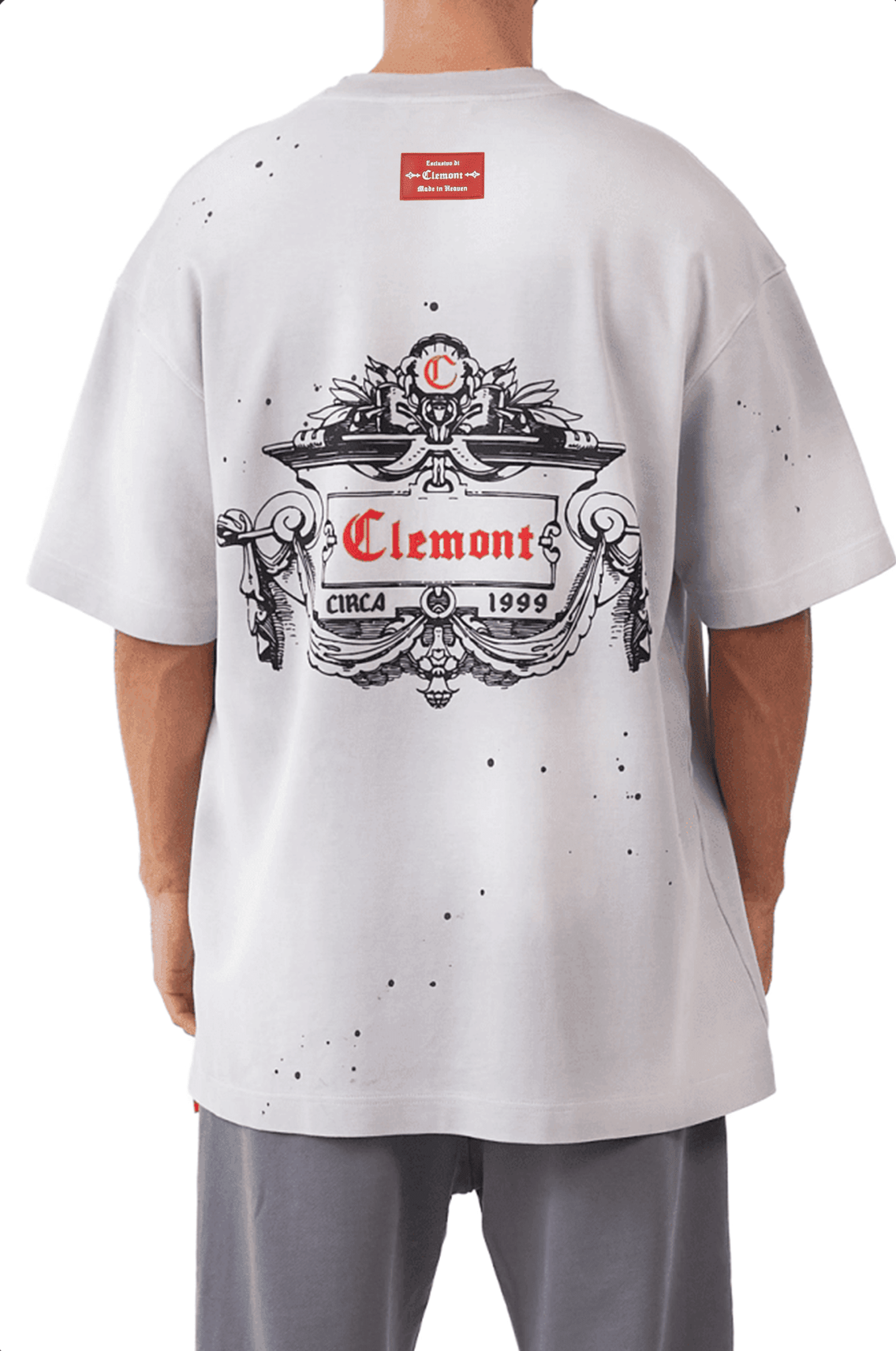 CAMISETA HOMBRE OVERSIZED DISORDINE GRIS CLEMONT - CLEMONT, LLC