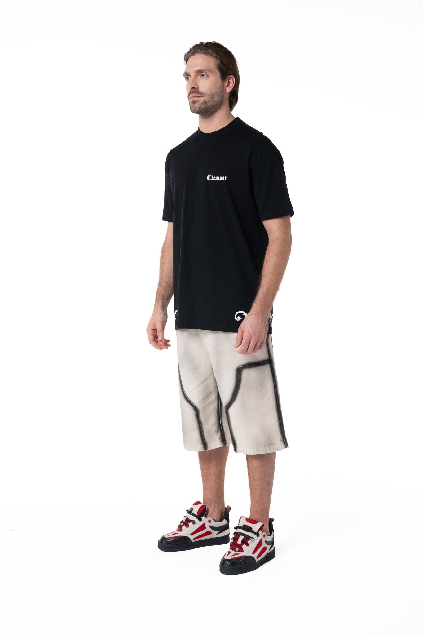 SCORRERE BLACK MEN'S T-SHIRT CLEMONT - IMAGE 5 - CLEMONT.US