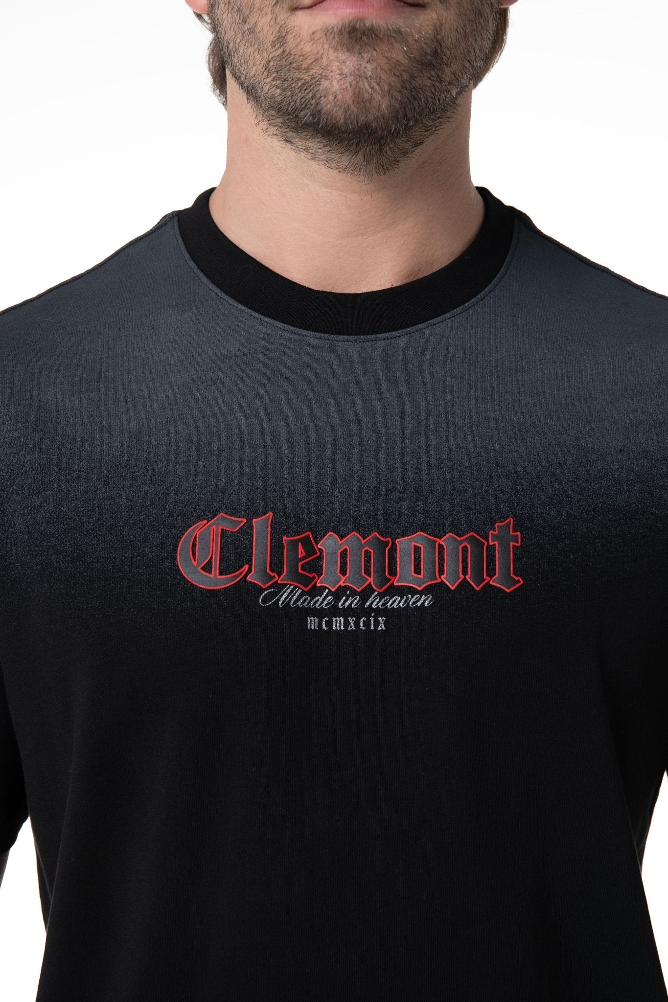 VELARIO BLACK MEN'S T-SHIRT CLEMONT - IMAGE 5 - CLEMONT.US