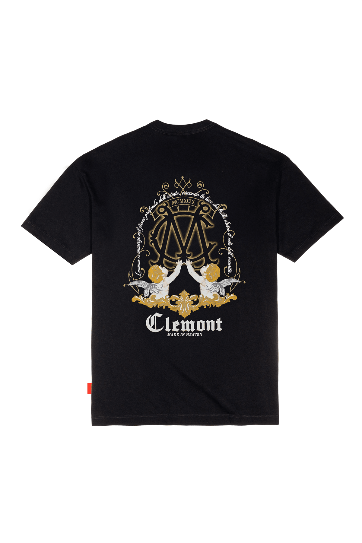 PALPITARE BLACK MEN'S OVERSIZED T-SHIRT CLEMONT - IMAGE 1 - CLEMONT.US