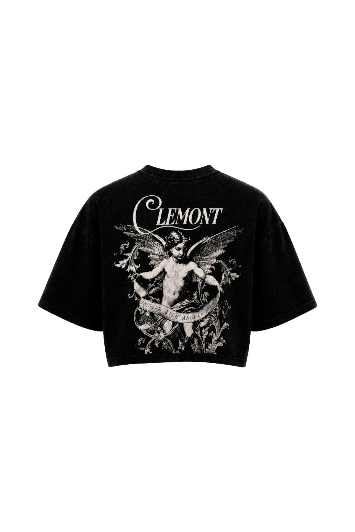 SPESSORE BLACK WOMEN'S CROP TOP CLEMONT - IMAGE 3 - CLEMONT.US