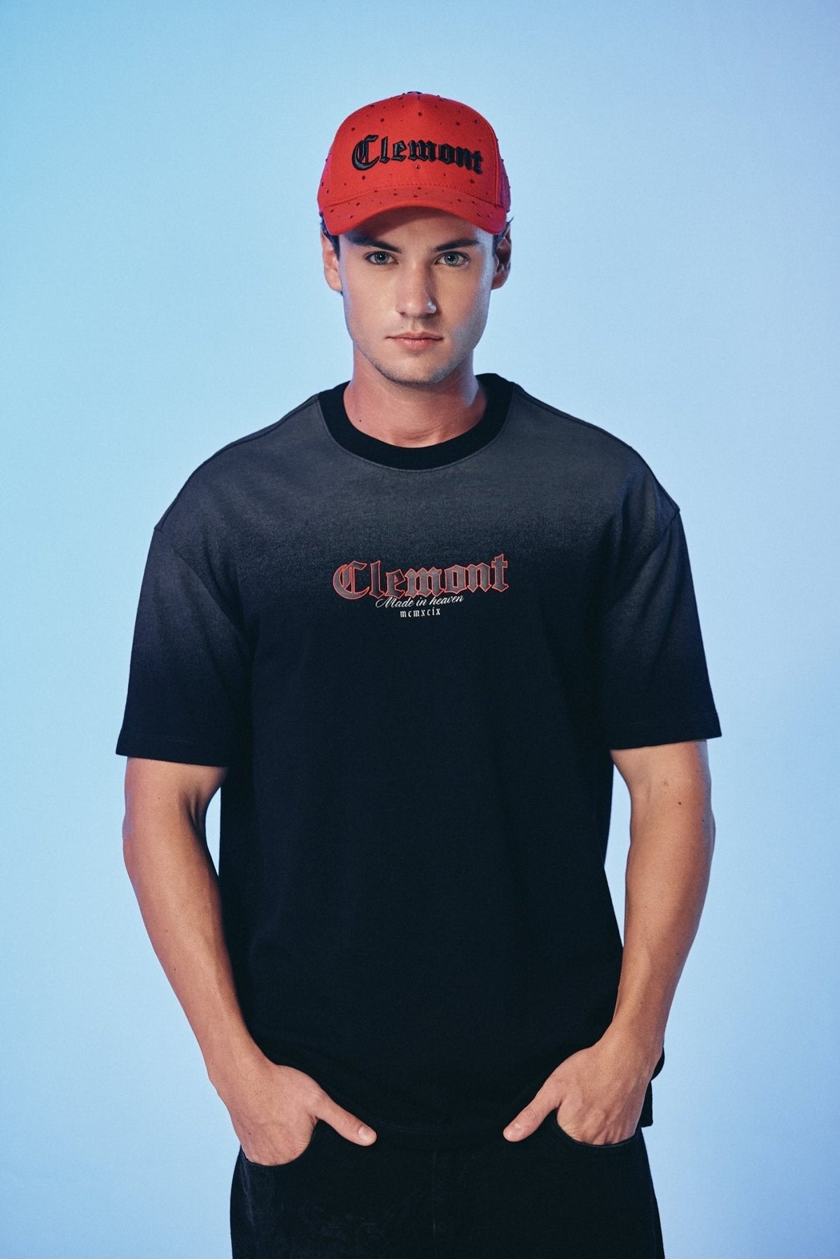 VELARIO BLACK MEN'S T-SHIRT CLEMONT - CLEMONT US