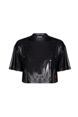 PLATINATO CROP TOP WOMEN BLACK