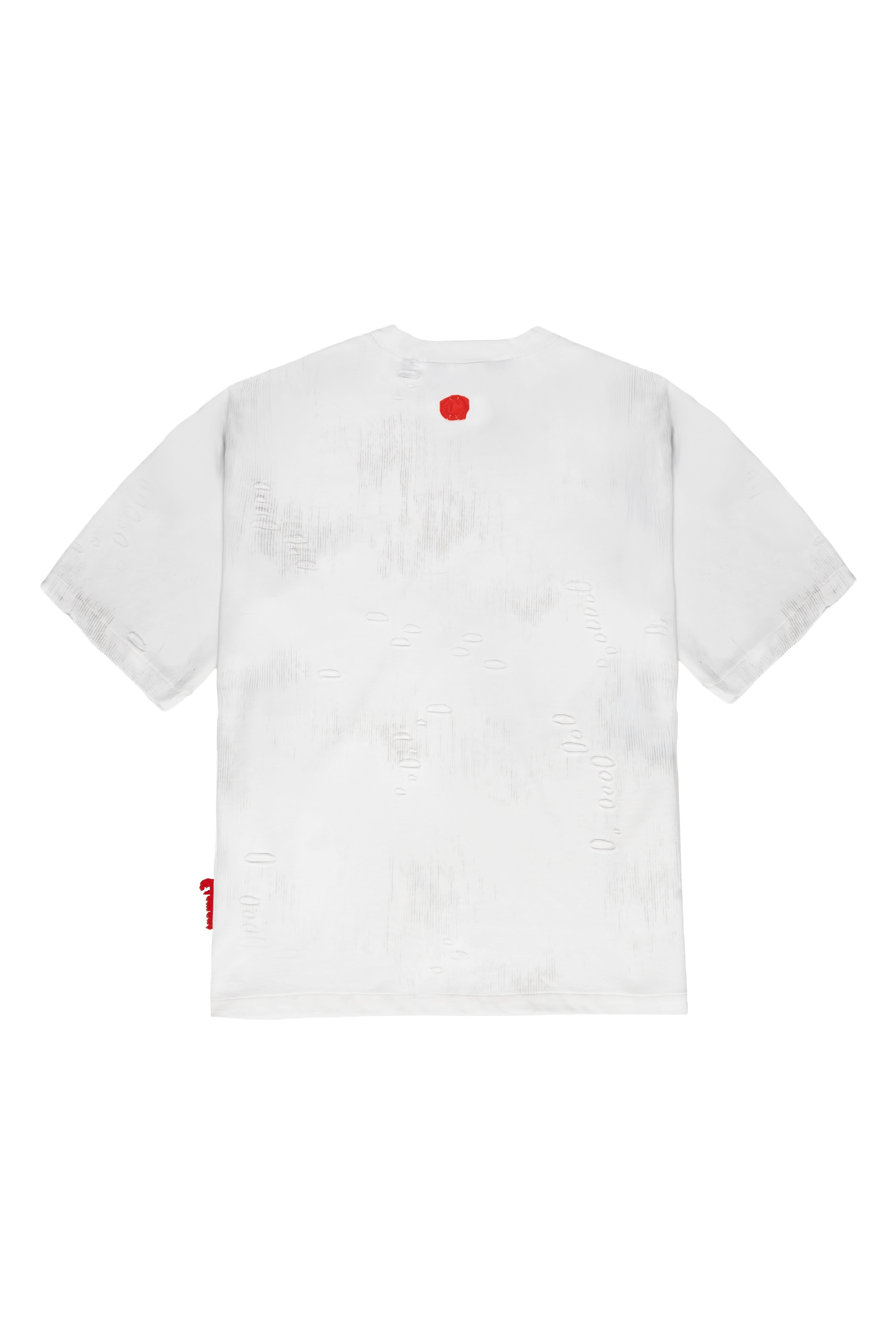 CAMISETA OVERSIZED MASCULINO ESTIVO CREMA/NEGRO CLEMONT - CLEMONT, LLC