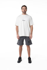 LUSINGA CREAM MEN'S OVERSIZED T-SHIRT CLEMONT - IMAGE 3 - CLEMONT.US