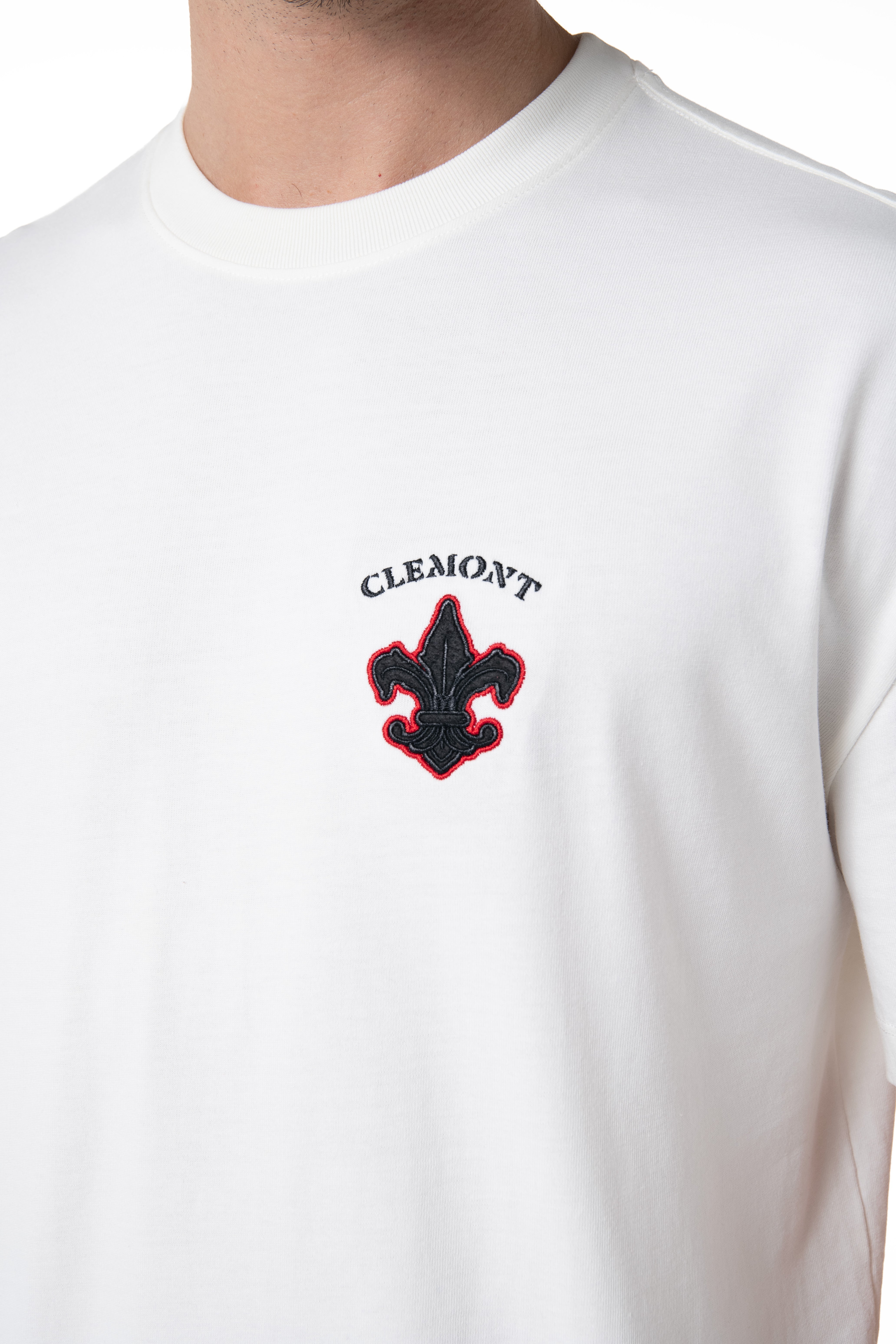 SINUOSO BLACK RED CREAM MEN'S T-SHIRT 3-PACK CLEMONT - IMAGE 2 - CLEMONT.US