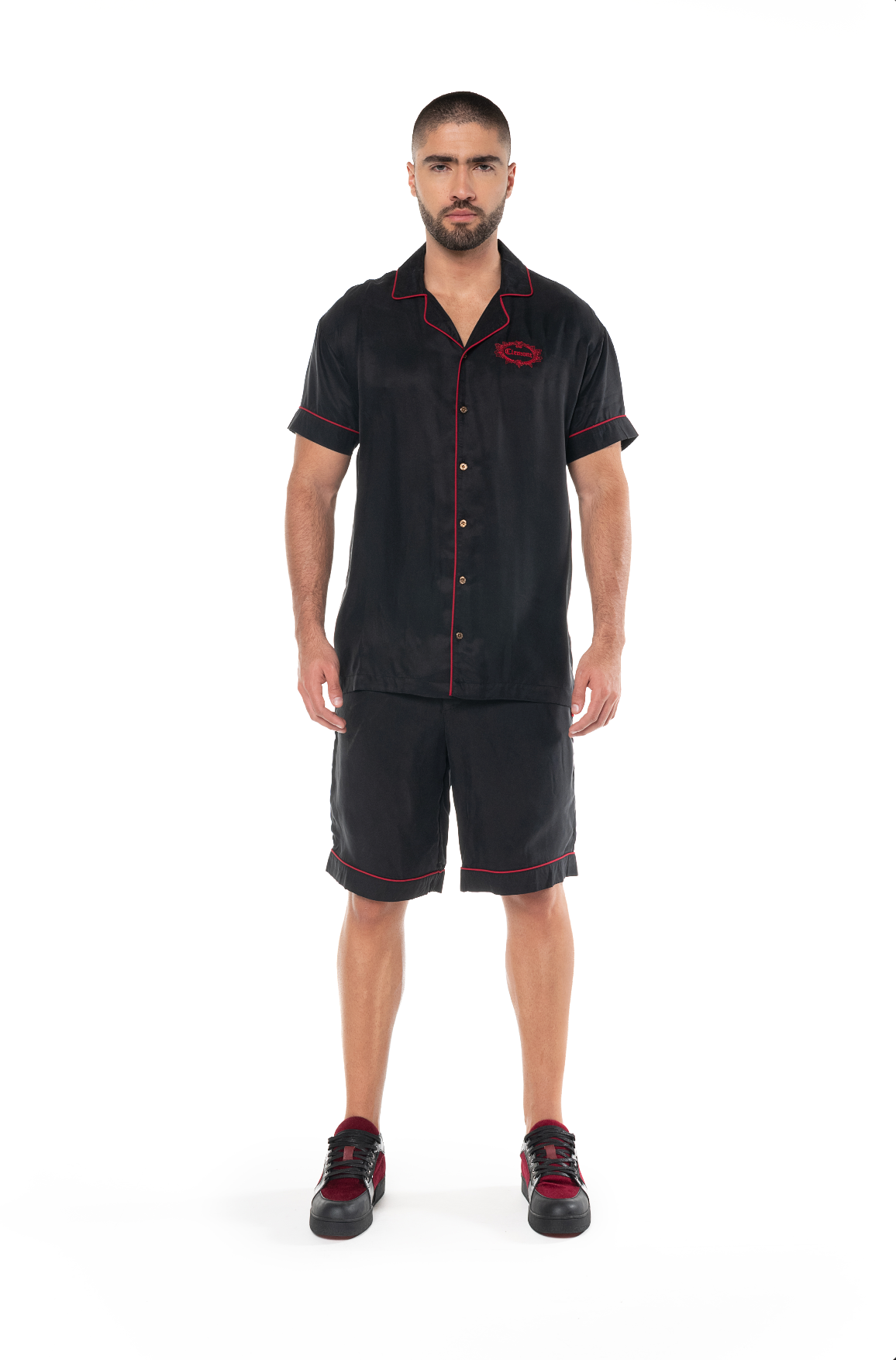 DINAMO SHIRT MEN BLACK/RED