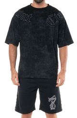AFFANNO OVERSIZED T-SHIRT MEN BLACK