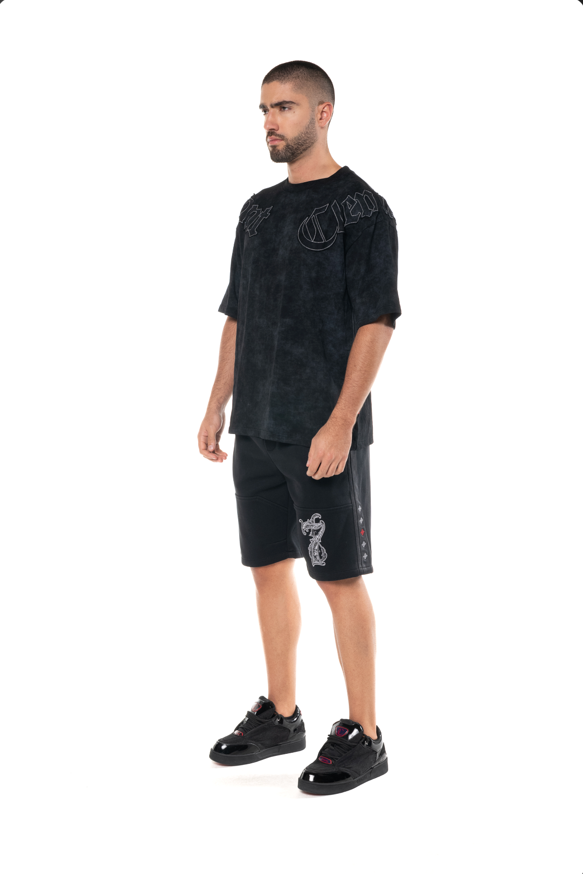 AFFANNO OVERSIZED T-SHIRT MEN BLACK