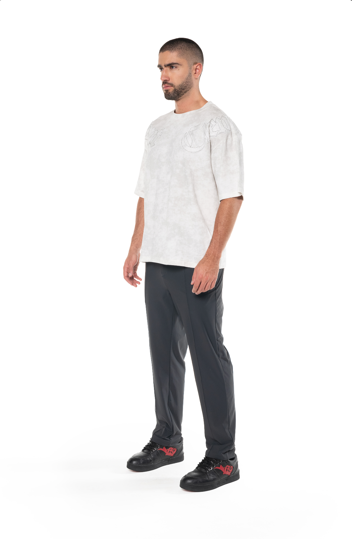 AFFANNO OVERSIZED T-SHIRT MEN CREAM