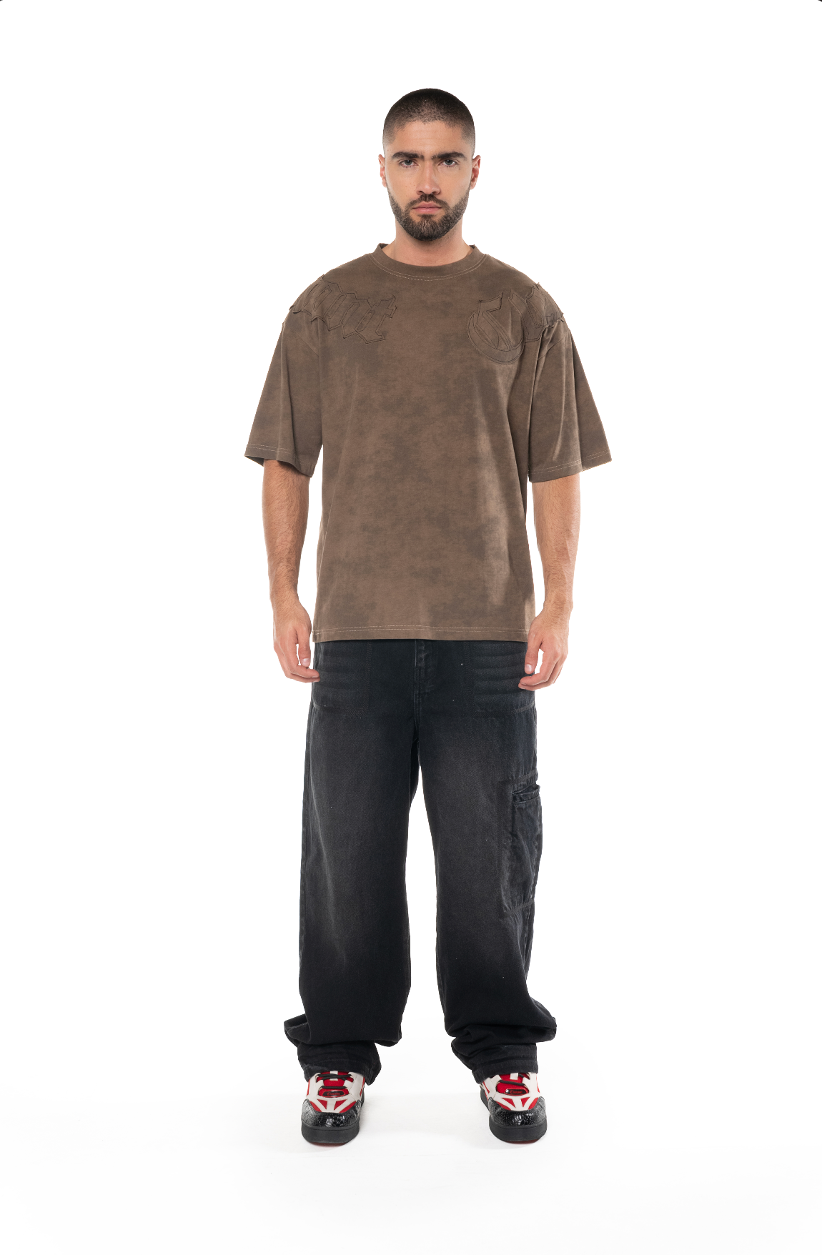 AFFANNO OVERSIZED T-SHIRT MEN CHOCOLATE