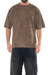 AFFANNO OVERSIZED T-SHIRT MEN CHOCOLATE