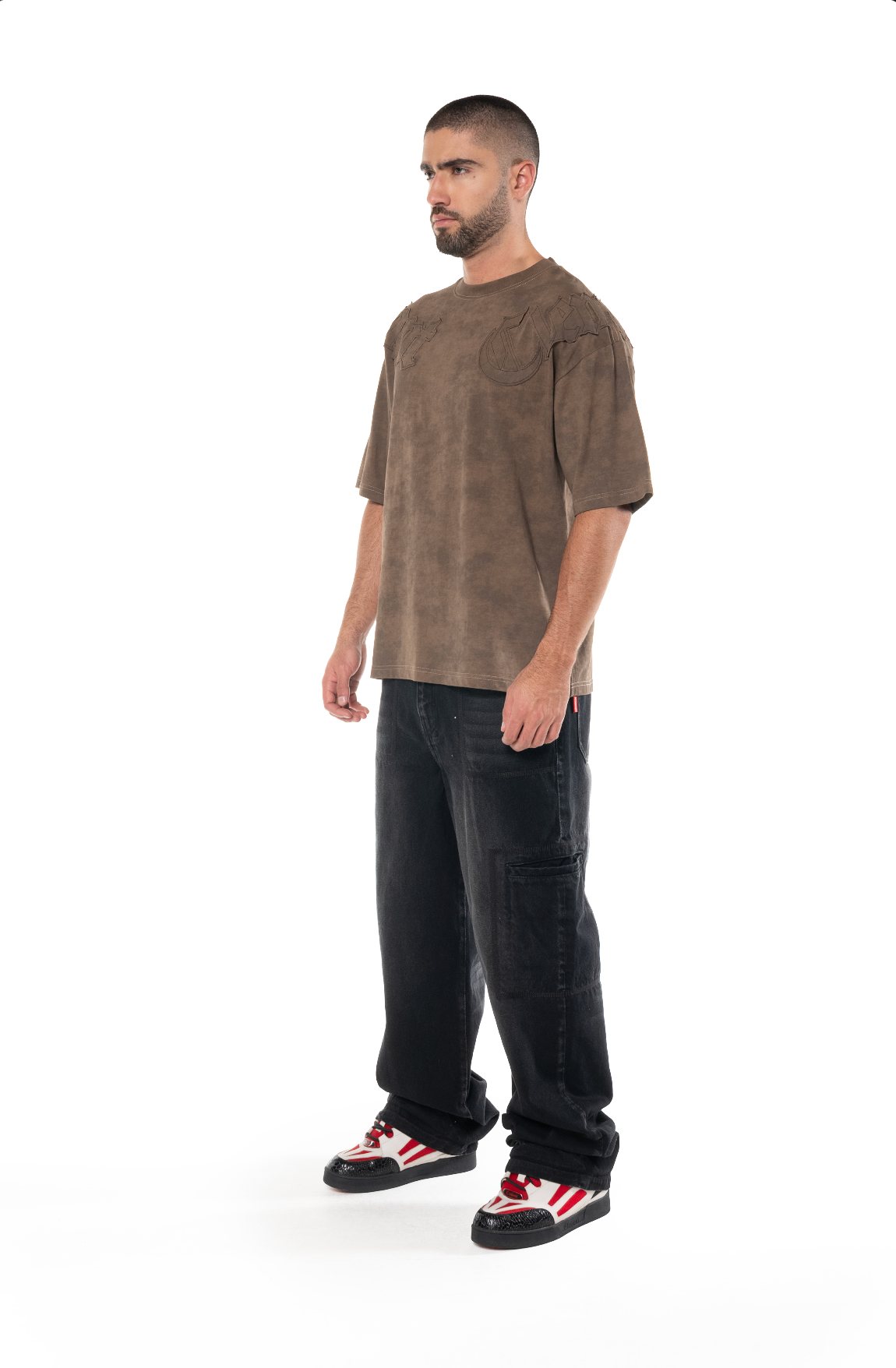 AFFANNO OVERSIZED T-SHIRT MEN CHOCOLATE
