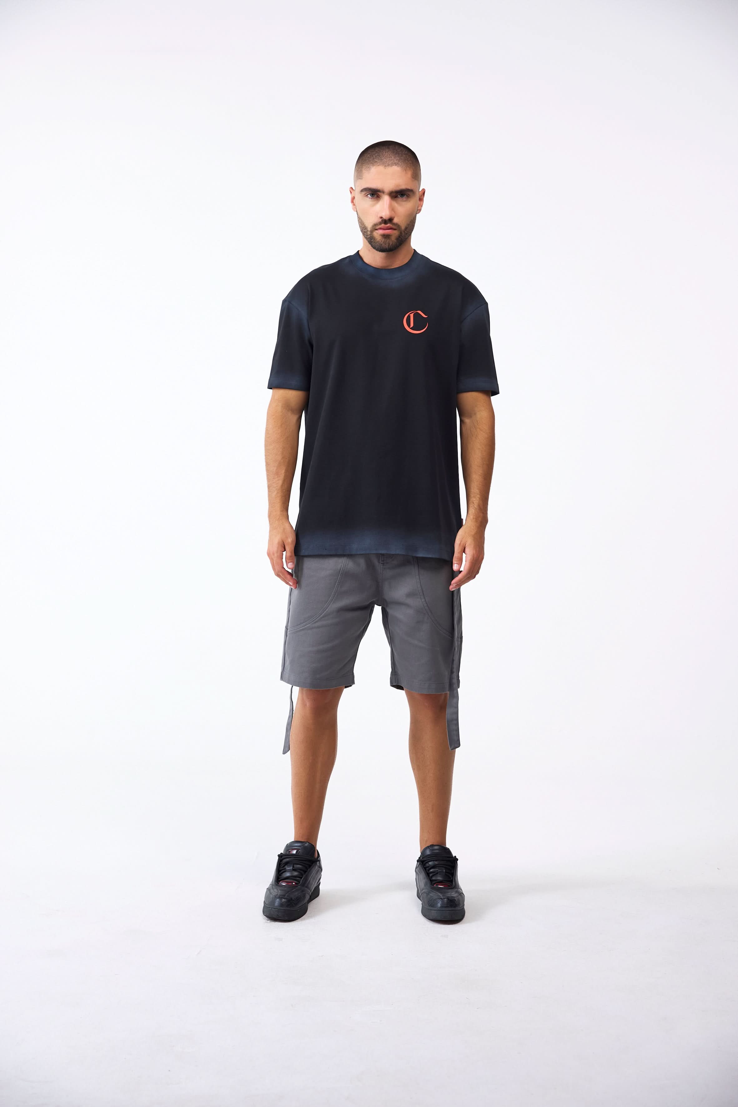INTAGLIO T-SHIRT MEN BLACK