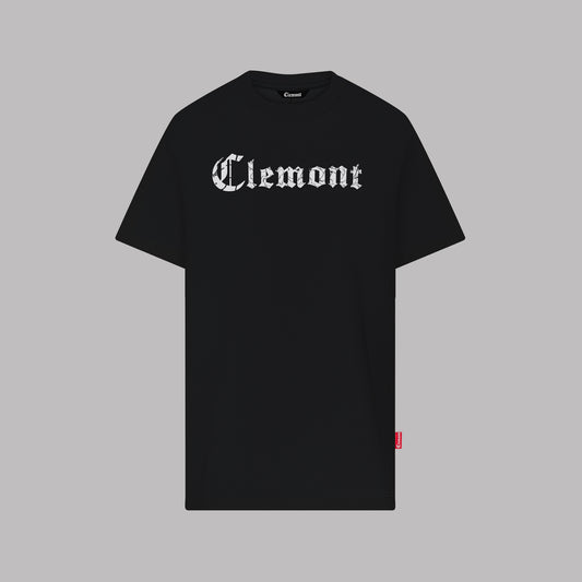 CLEMONT BLACK MESSAGERO OVERSIZE T-SHIRT