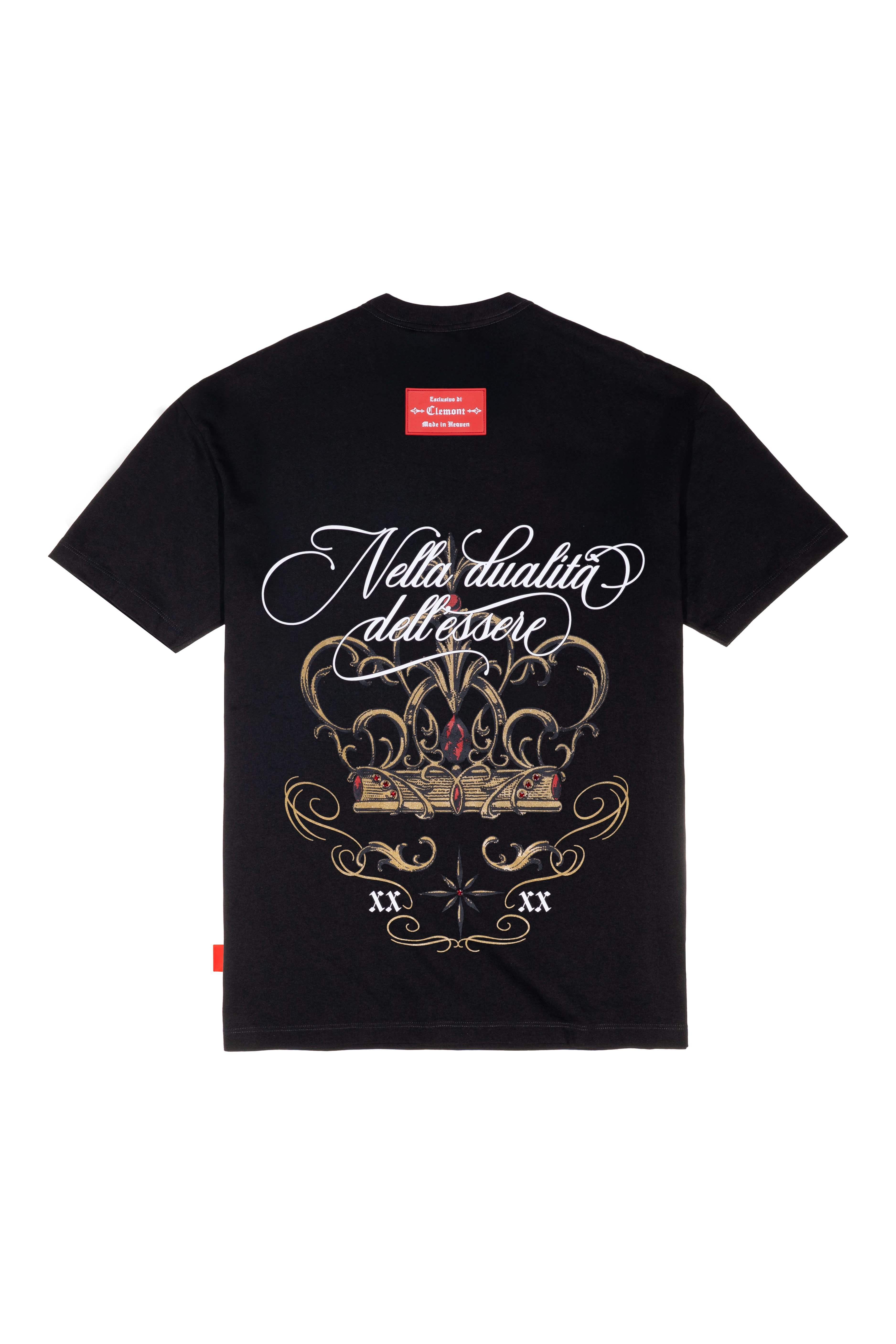 FILIGRANA OVERSIZED T-SHIRT MEN BLACK