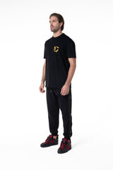 ANCORAGGIO BLACK MEN'S T-SHIRT CLEMONT - IMAGE 5 - CLEMONT.US