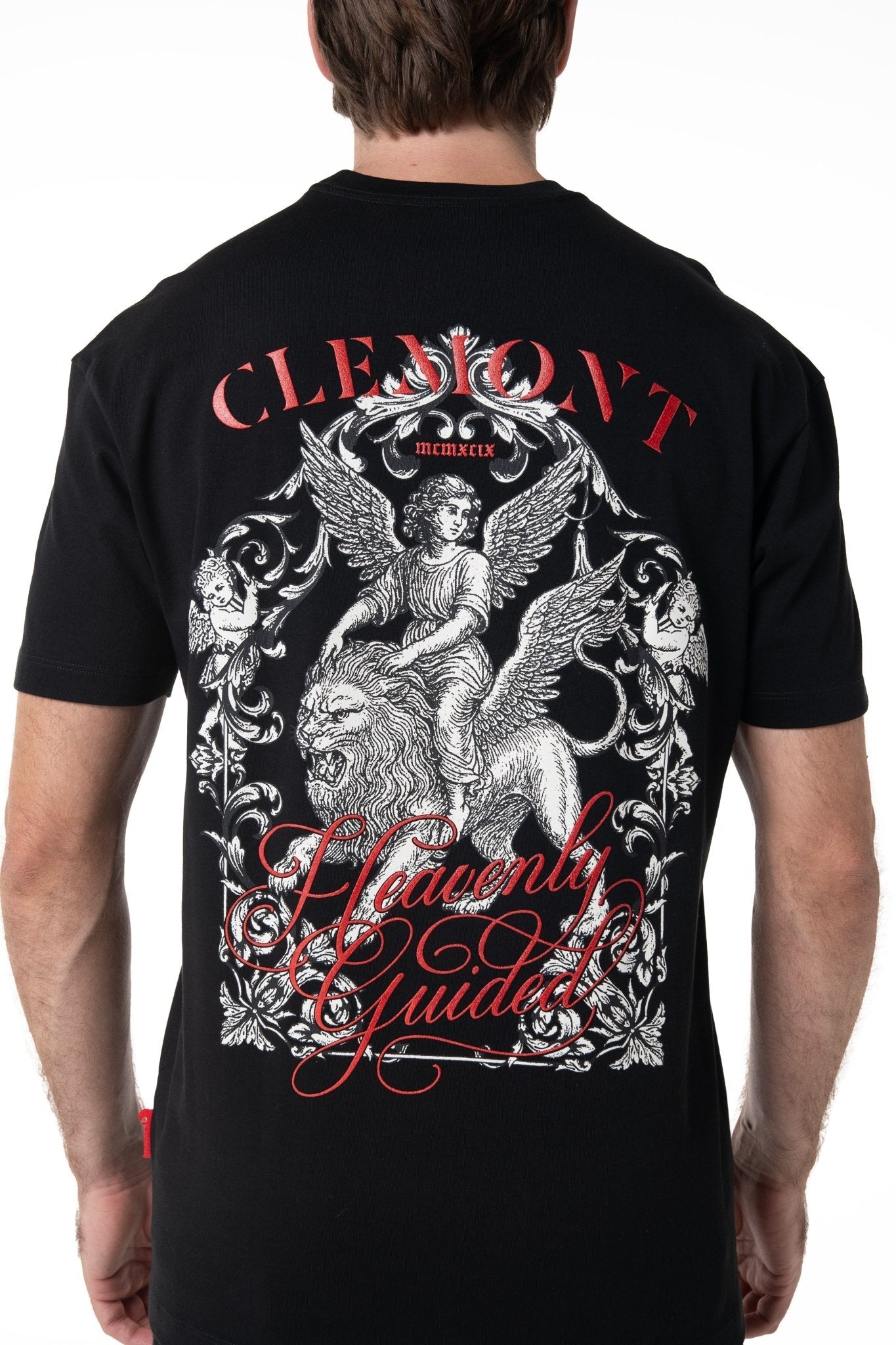 ECLISSATO BLACK MEN'S T-SHIRT CLEMONT - IMAGE 2 - CLEMONT.US