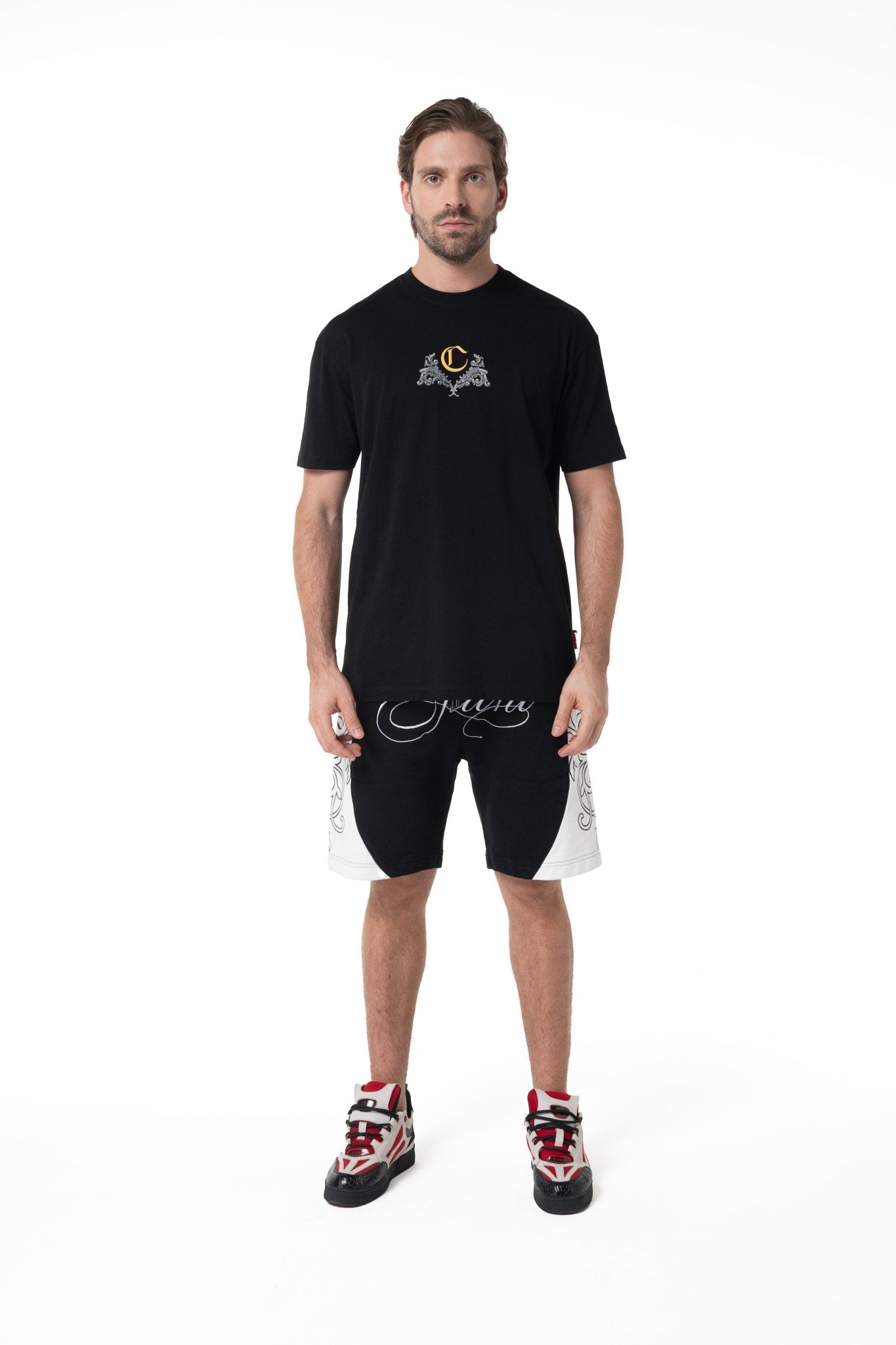 FASCINO BLACK MEN'S T-SHIRT CLEMONT - IMAGE 3 - CLEMONT.US