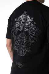 INABISSARE BLACK MEN'S T-SHIRT CLEMONT - IMAGE 2 - CLEMONT.US