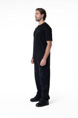 INABISSARE BLACK MEN'S T-SHIRT CLEMONT - IMAGE 5 - CLEMONT.US