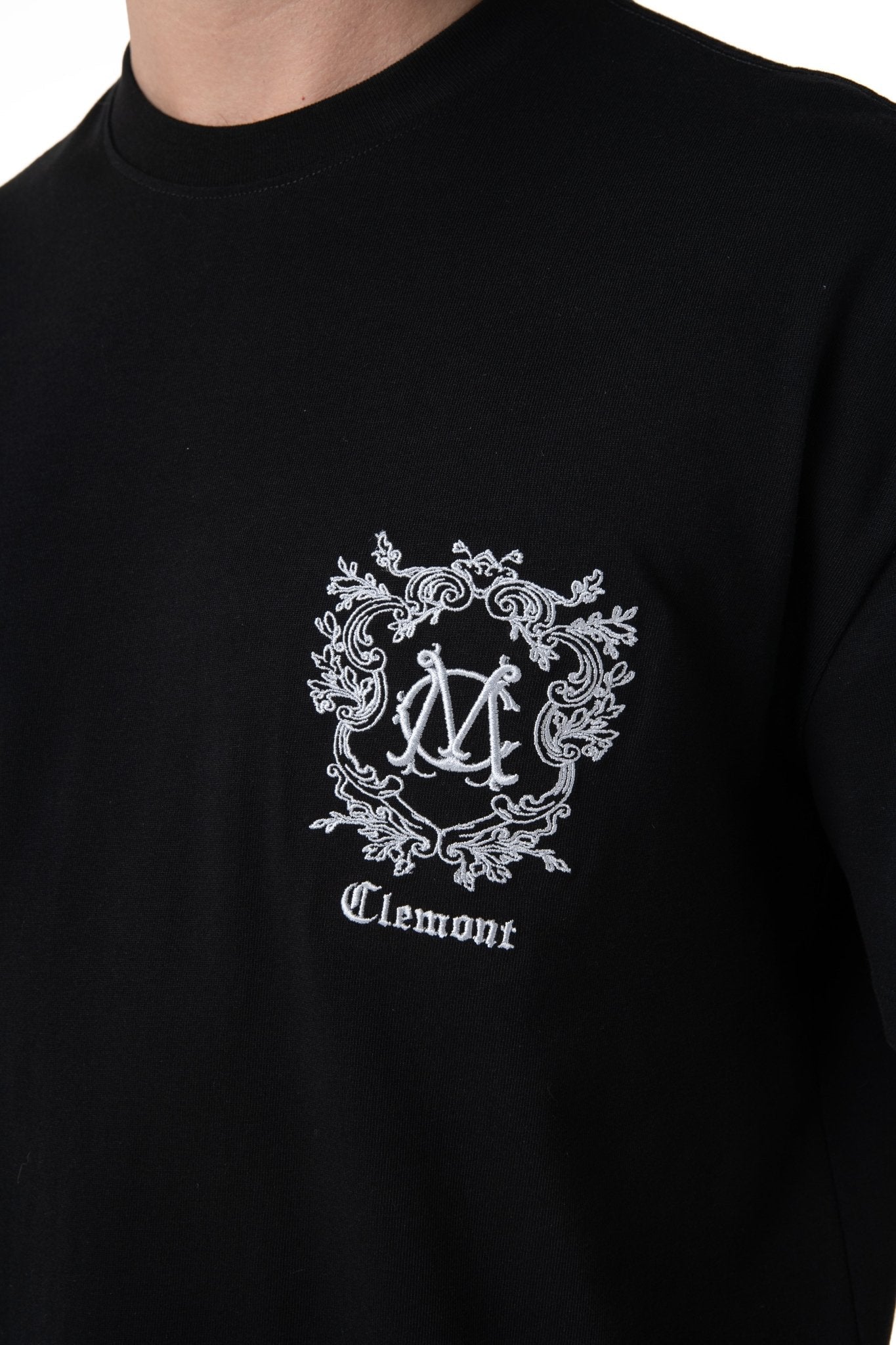 NOCTELIA BLACK MEN'S T-SHIRT CLEMONT - IMAGE 2 - CLEMONT.US