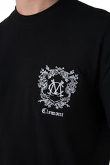 NOCTELIA BLACK MEN'S T-SHIRT CLEMONT - IMAGE 2 - CLEMONT.US