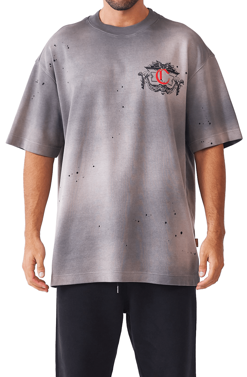 CAMISETA HOMBRE OVERSIZED DISORDINE GRIS OSCURO CLEMONT - CLEMONT, LLC