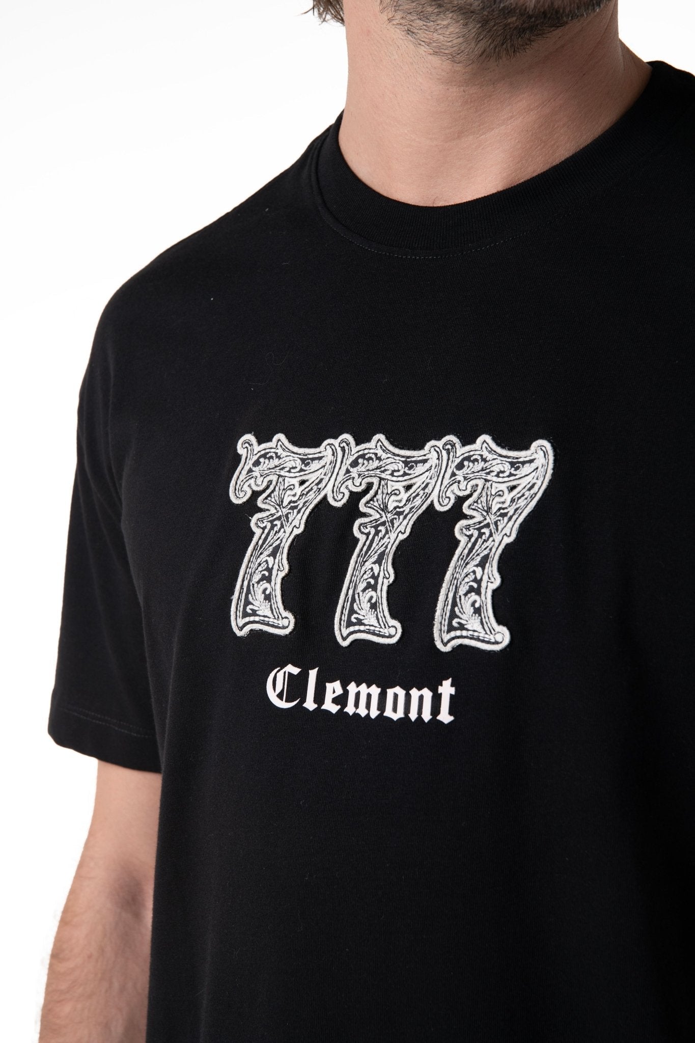 RECESSO BLACK MEN'S T-SHIRT CLEMONT - IMAGE 4 - CLEMONT.US