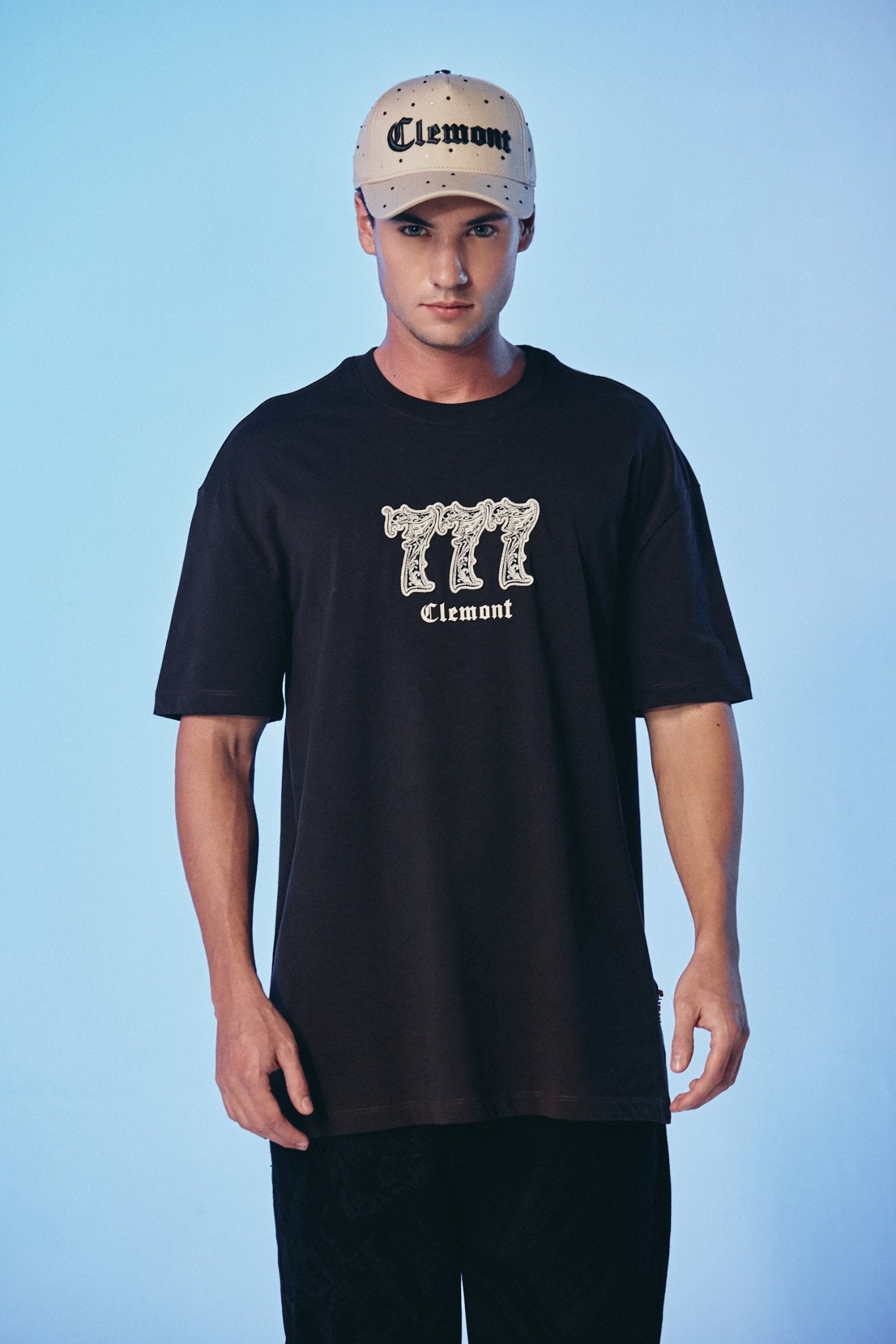 RECESSO BLACK MEN'S T-SHIRT CLEMONT - IMAGE 2 - CLEMONT.US