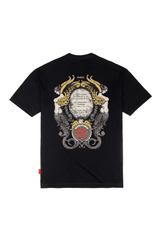 SPIGA BLACK MEN'S T-SHIRT CLEMONT - IMAGE 1 - CLEMONT.US