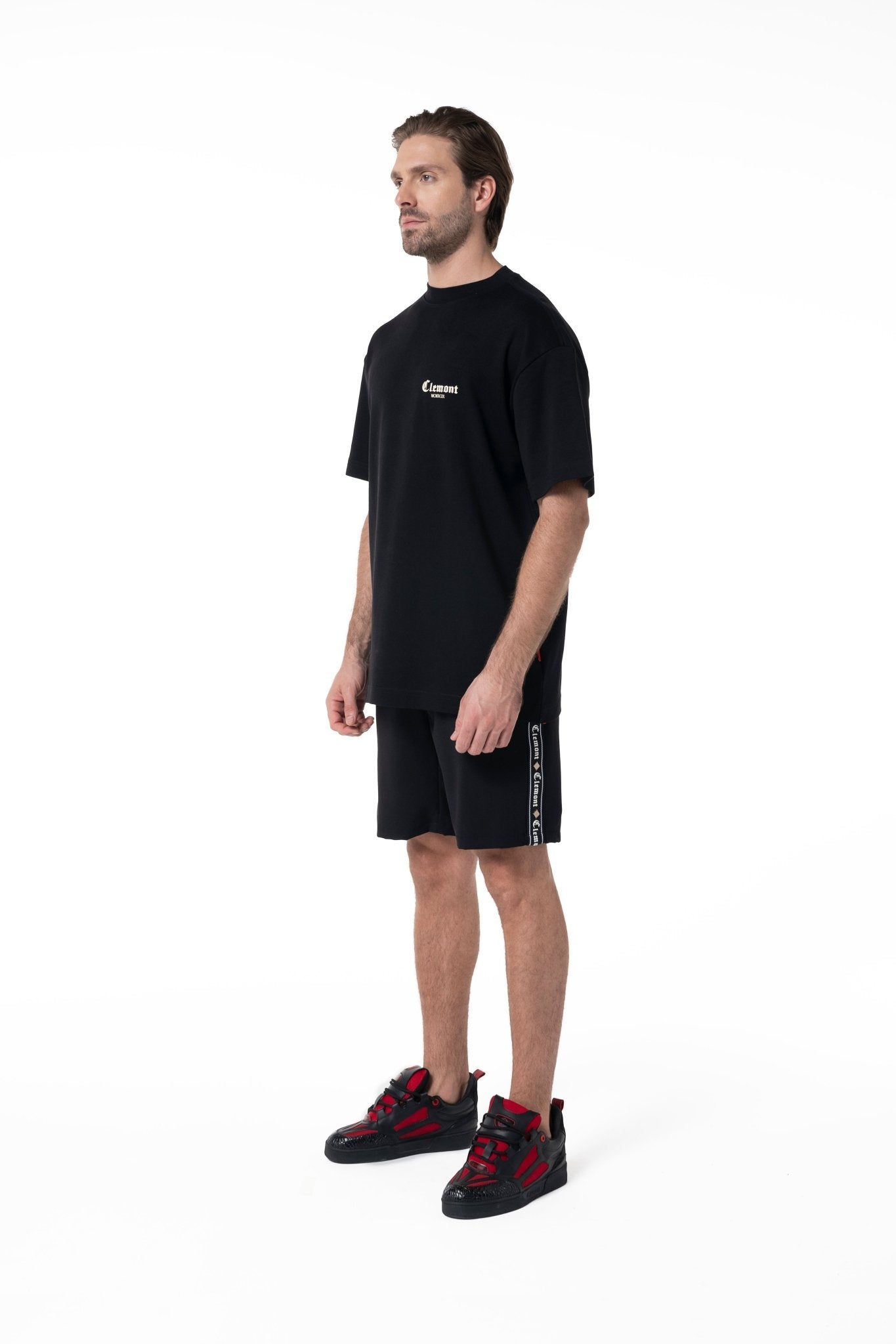 SPIGA BLACK MEN'S T-SHIRT CLEMONT - IMAGE 5 - CLEMONT.US