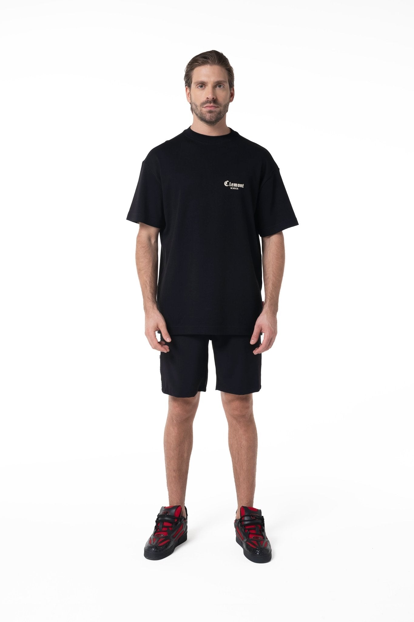 SPIGA BLACK MEN'S T-SHIRT CLEMONT - IMAGE 4 - CLEMONT.US