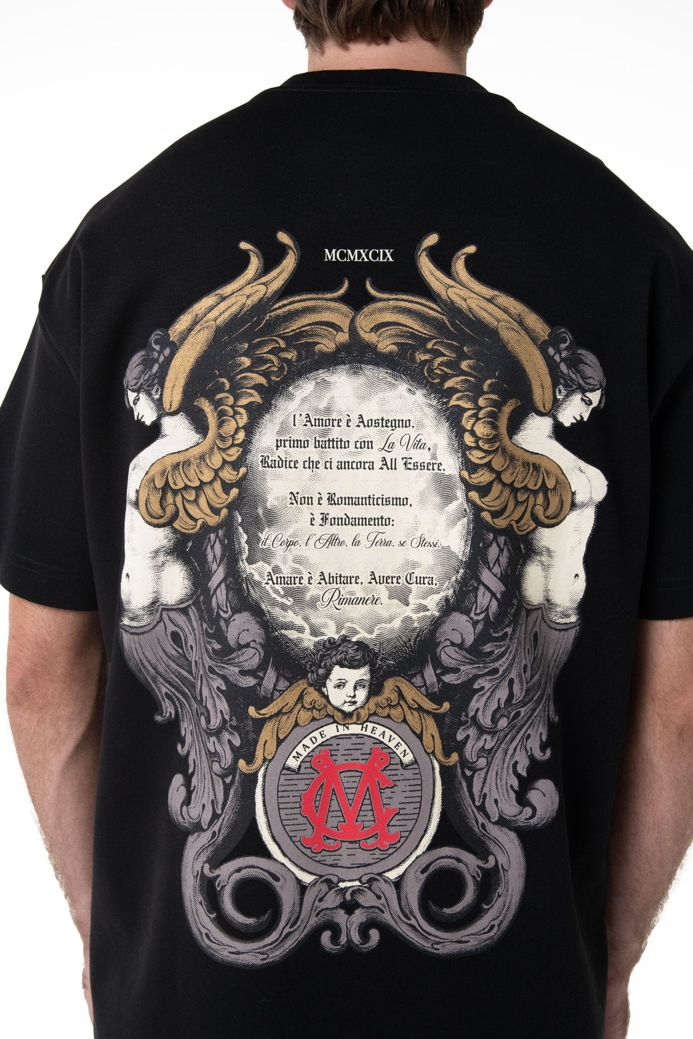 SPIGA BLACK MEN'S T-SHIRT CLEMONT - IMAGE 2 - CLEMONT.US