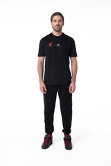 SPOGLIA BLACK MEN'S T-SHIRT CLEMONT - IMAGE 4 - CLEMONT.US