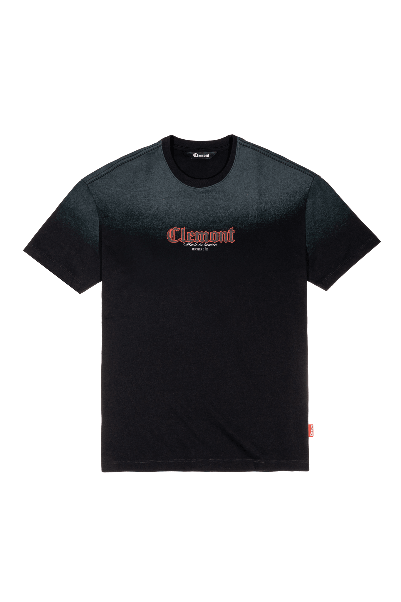 VELARIO BLACK MEN'S T-SHIRT CLEMONT - IMAGE 1 - CLEMONT.US