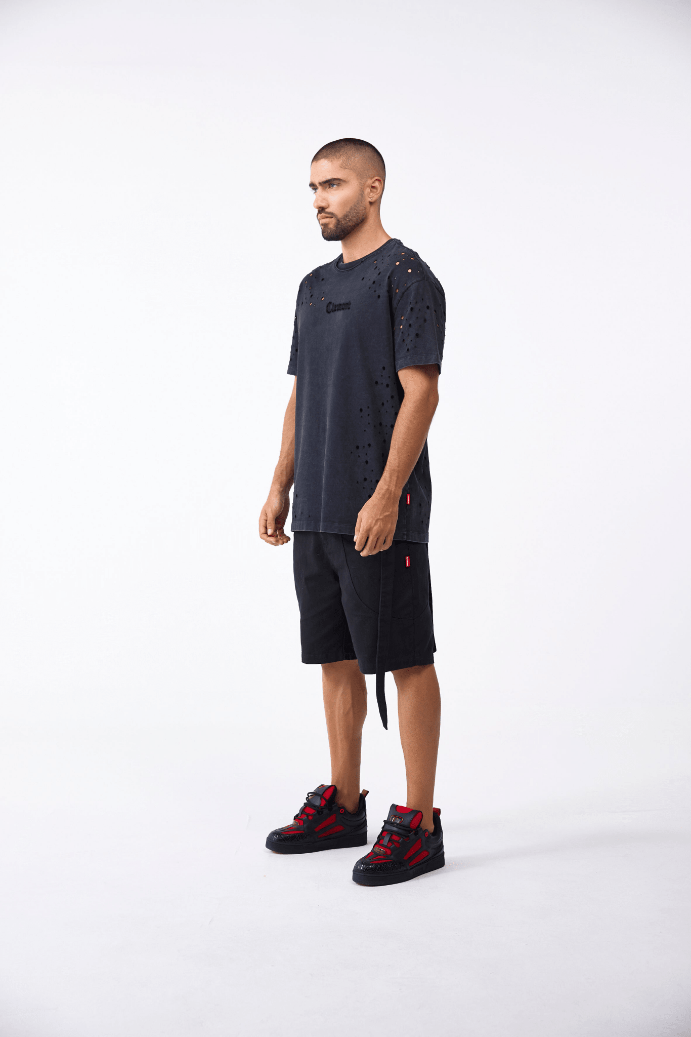 CAMISETA MASCULINO TORCHIO NEGRO CLEMONT - CLEMONT, LLC