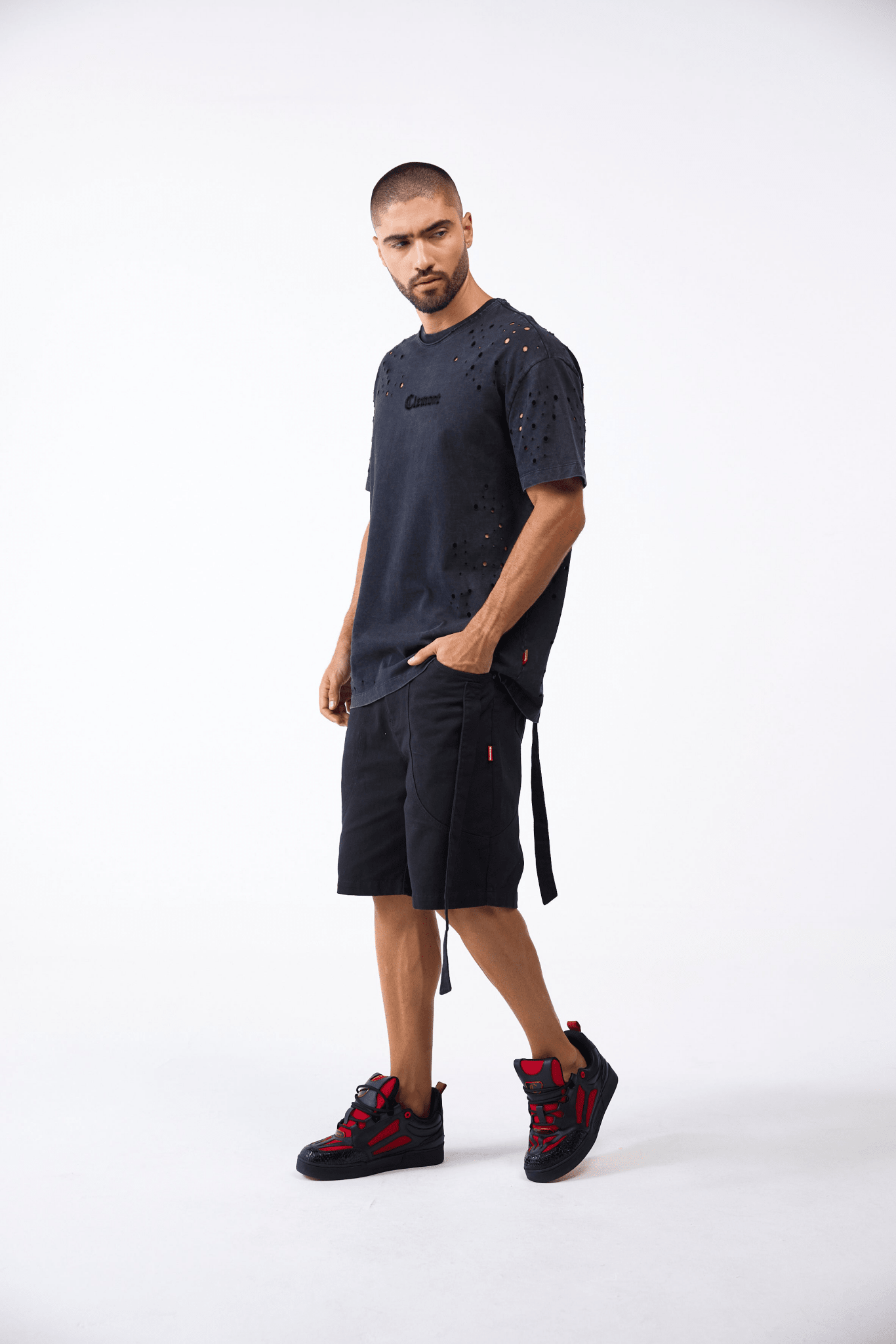 CAMISETA MASCULINO TORCHIO NEGRO CLEMONT - CLEMONT, LLC