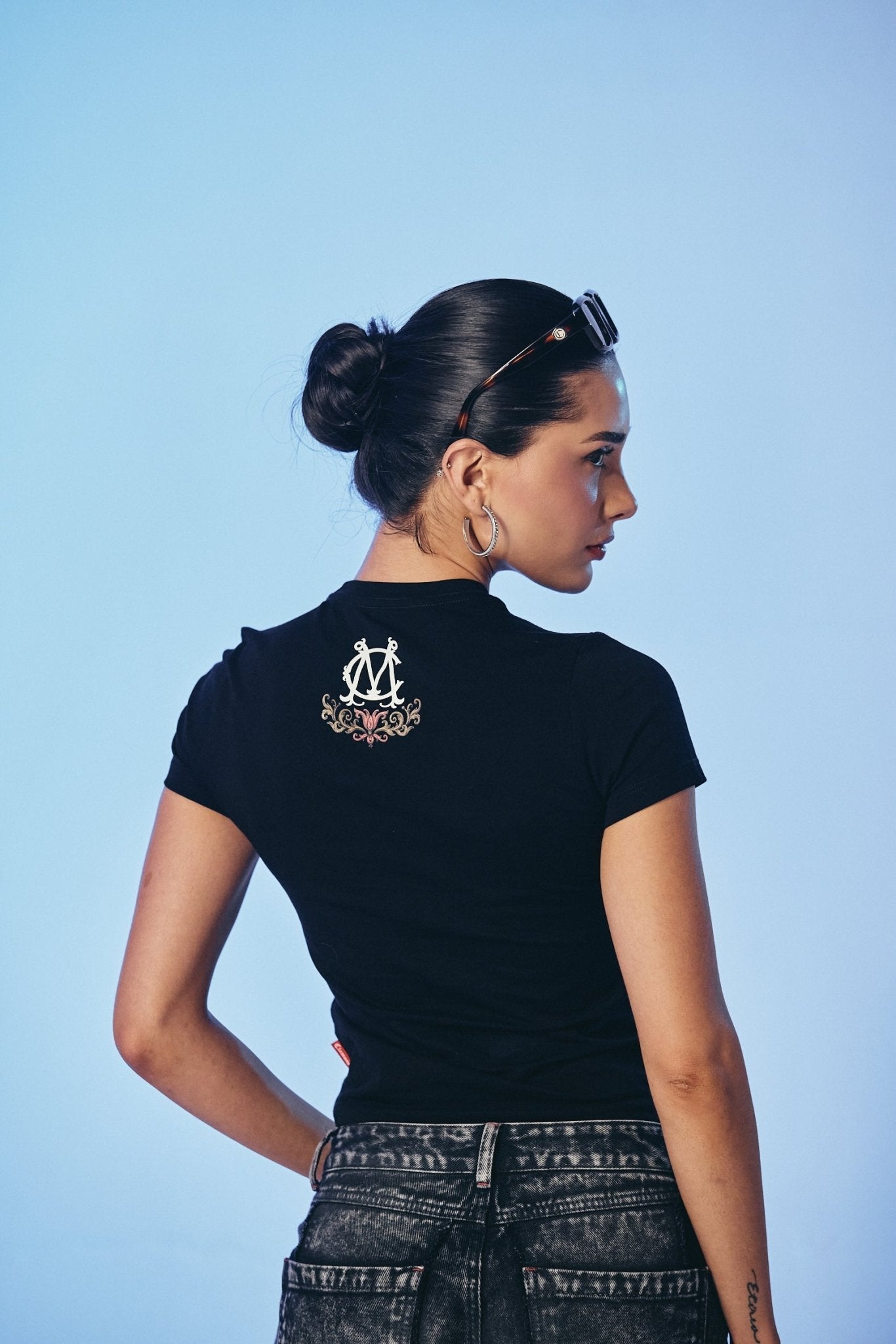 NODO BLACK WOMEN'S T-SHIRT CLEMONT - IMAGE 4 - CLEMONT.US