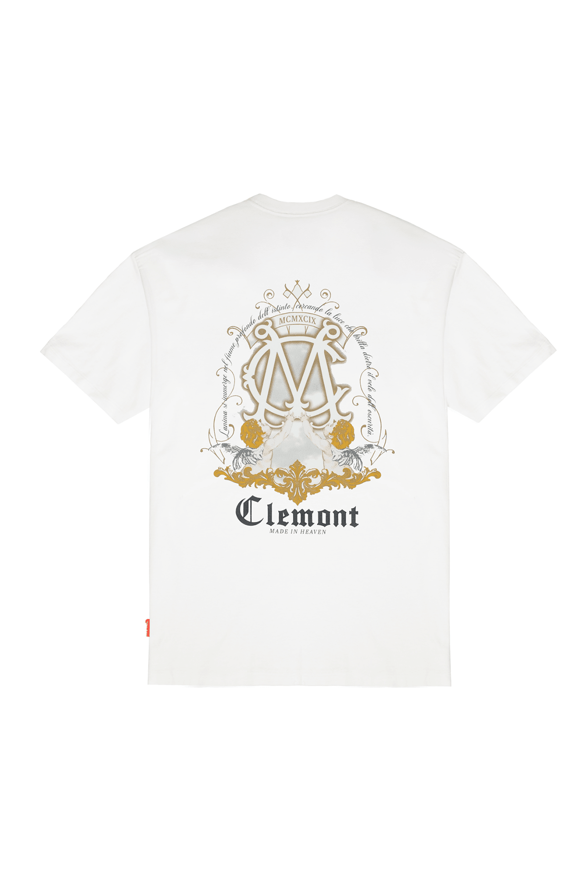 PALPITARE CREAM MEN'S OVERSIZED T-SHIRT CLEMONT - IMAGE 1 - CLEMONT.US