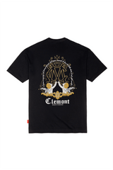 PALPITARE BLACK MEN'S OVERSIZED T-SHIRT CLEMONT - IMAGE 1 - CLEMONT.US