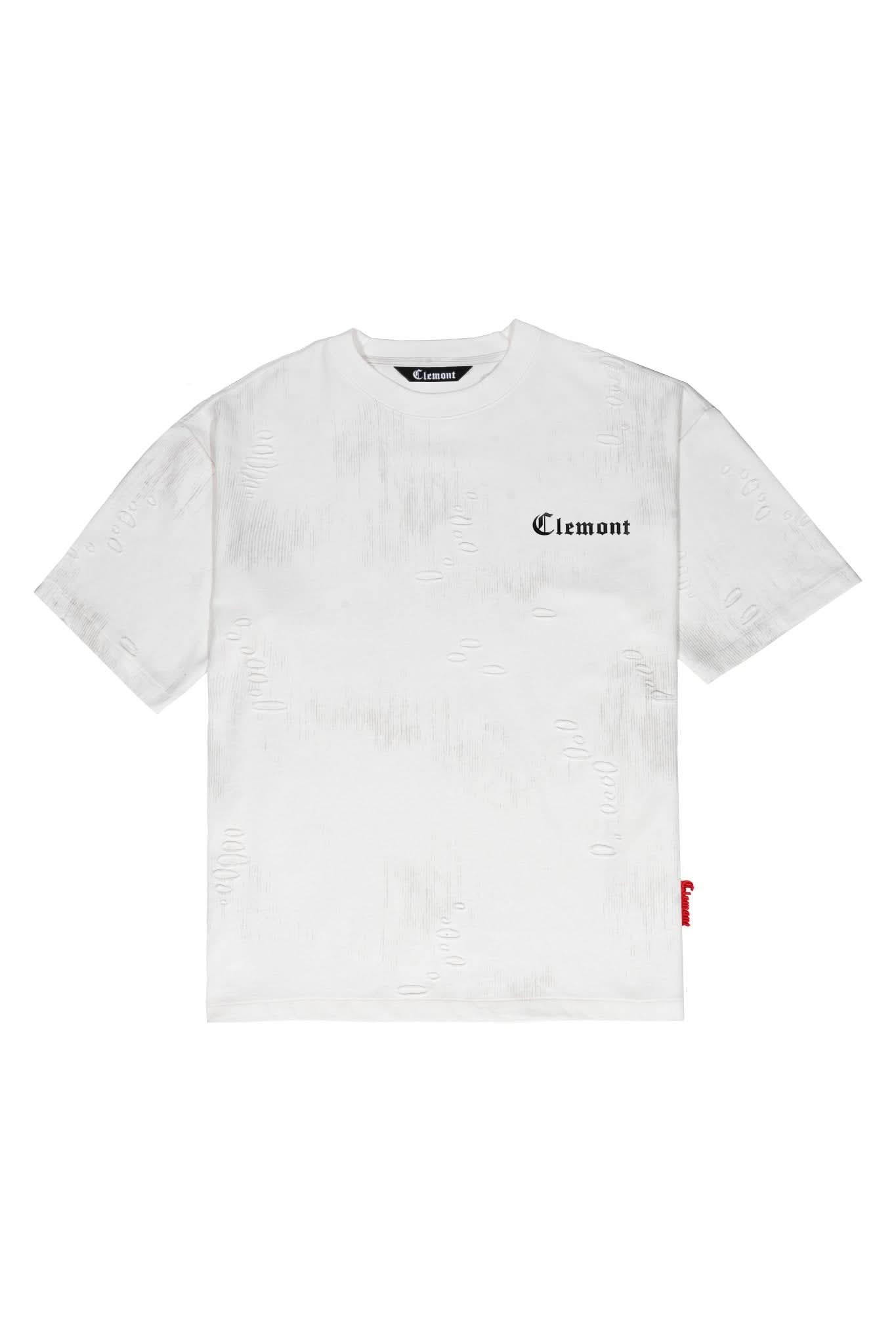 CAMISETA OVERSIZED MASCULINO ESTIVO CREMA/NEGRO CLEMONT - CLEMONT, LLC