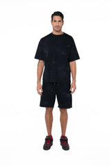 CAMISETA OVERSIZED MASCULINO ESTIVO NEGRO/SILVER CLEMONT - CLEMONT, LLC