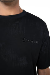 CAMISETA OVERSIZED MASCULINO ESTIVO NEGRO/SILVER CLEMONT - CLEMONT, LLC