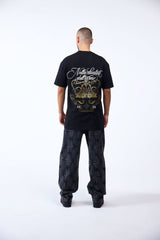 CAMISETA OVERSIZED MASCULINO FILIGRANA NEGRO CLEMONT - CLEMONT, LLC