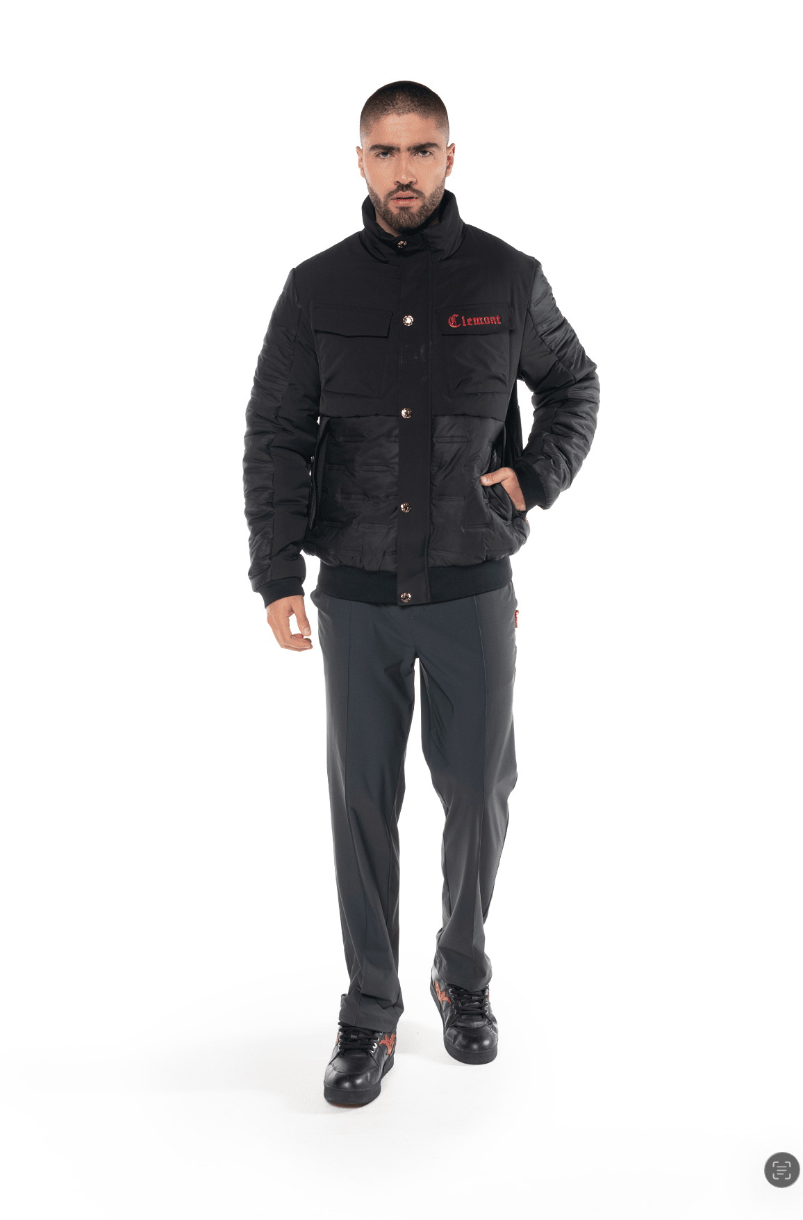 CHAQUETA TRADIMENTO NEGRO MASCULINO CLEMONT - CLEMONT, LLC